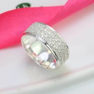Nhẫn bạc nam full đính đá bản to cá tính NNA0251 - Trang sức TNJ