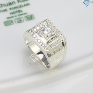 Nhẫn bạc nam đẹp đính đá sang trọng NNA0076 - Trang Sức TNJ