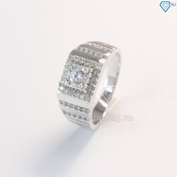 Nhẫn bạc nam xi bạch kim NNA0057