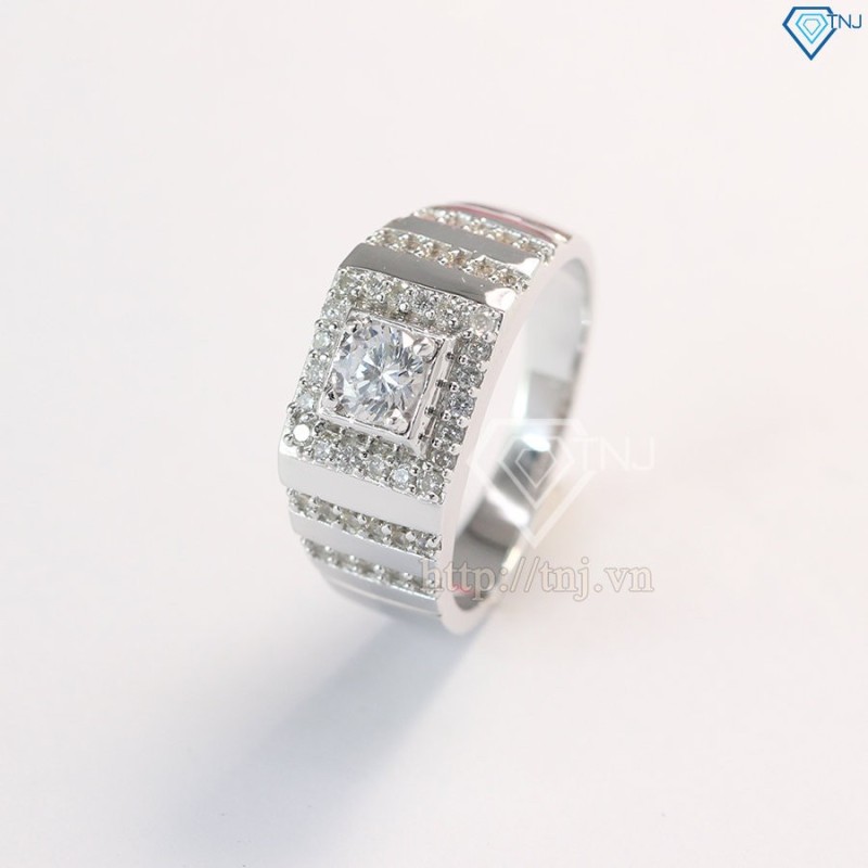 Nhẫn bạc nam xi bạch kim NNA0057