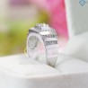 Nhẫn bạc nam xi bạch kim NNA0057