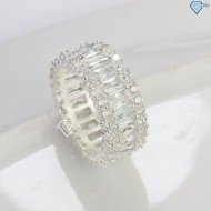 Nhẫn bạc nam đính đá hình chữ nhật cao cấp NNA0258 - Trang sức TNJ