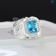 Nhẫn bạc nam mặt đá phong thủy hình con ngựa NNA0402