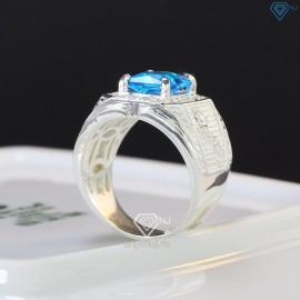 Nhẫn bạc nam mặt đá phong thủy hình con ngựa NNA0402