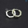 Khuyên tai lục giác cho nam bằng bạc 13mm BTA0042 - Trang Sức TNJ