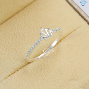 Nhẫn bạc nữ hình vương miện giá rẻ NN0343 - Trang Sức TNJ