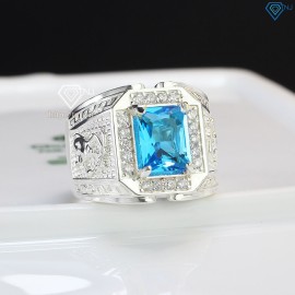 Nhẫn bạc nam mặt đá phong thủy hình con khỉ NNA0402 - Trang sức TNJ