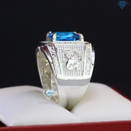 Nhẫn bạc nam mặt đá phong thủy hình con khỉ NNA0402 - Trang sức TNJ