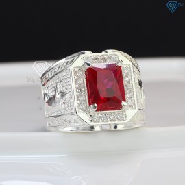 Nhẫn bạc nam mặt đá phong thủy hình con lợn NNA0402