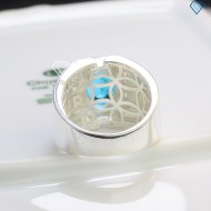 Nhẫn bạc nam mặt đá phong thủy hình con dê NNA0291 - Trang sức TNJ