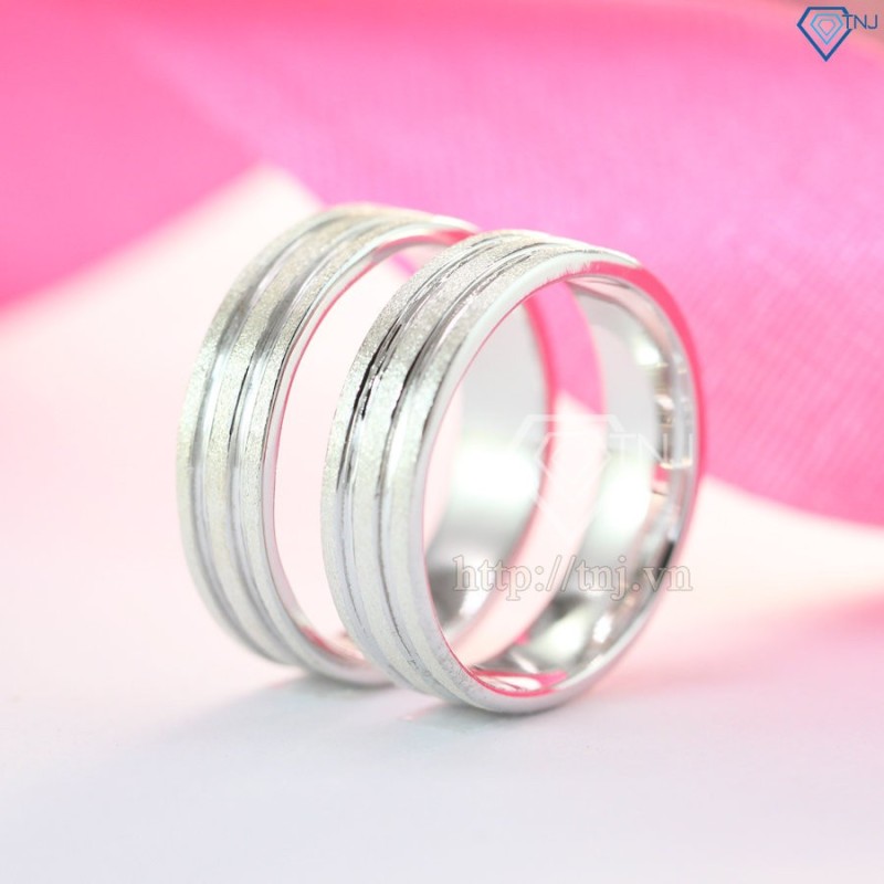 Nhẫn bạc đôi nhẫn cặp bạc khắc tên ND0146 - Trang sức TNJ