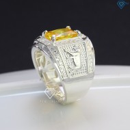 Nhẫn bạc nam mặt đá phong thủy hình con hổ NNA0402