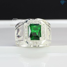 Nhẫn bạc nam mặt đá phong thủy hình con gà NNA0402
