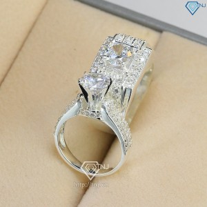 Nhẫn đôi bạc đẹp sang trọng ND0308 - Trang sức TNJ