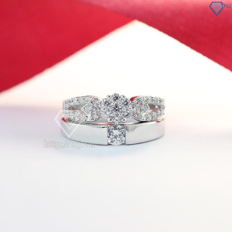 Nhẫn đôi bạc nhẫn cặp bạc đẹp ND0378 - Trang Sức TNJ