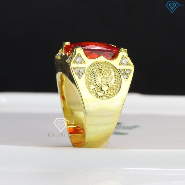Nhẫn nam bạc xi mạ vàng 18k hình đại bàng NNA0073-XV