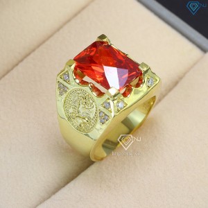 Nhẫn nam bạc xi mạ vàng 18k hình đại bàng NNA0073-XV