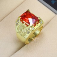 Nhẫn nam bạc xi mạ vàng 18k hình đại bàng NNA0073-XV