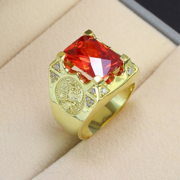 Nhẫn nam bạc xi mạ vàng 18k hình đại bàng NNA0073