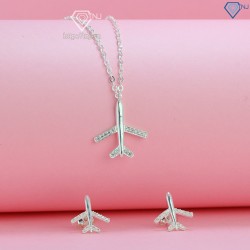 Bộ trang sức máy bay bằng bạc cho nữ BTS0048