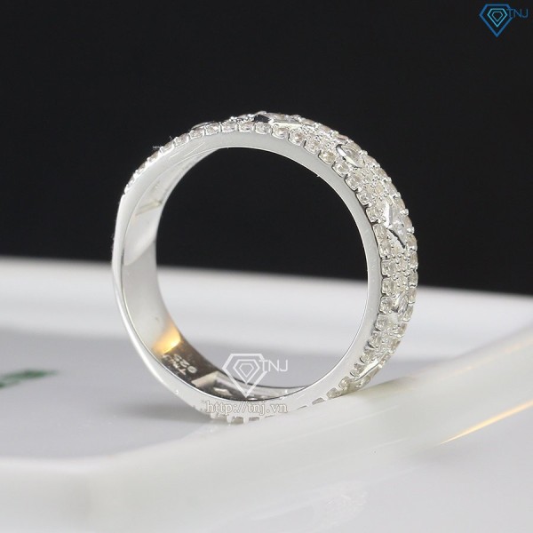Nhẫn bạc nam tròn đính đá đẹp NNA0320 - Trang sức TNJ