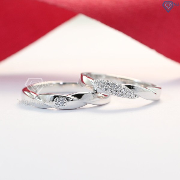 Nhẫn đôi bạc nhẫn cặp bạc đẹp ND0381 - Trang sức TNJ