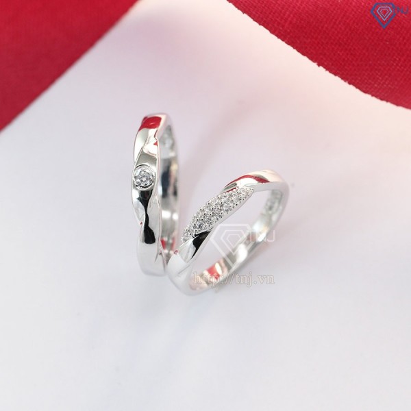 Nhẫn đôi bạc nhẫn cặp bạc đẹp ND0381 - Trang sức TNJ