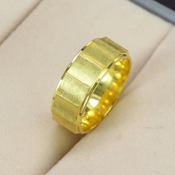 Nhẫn bạc nam đơn giản xi mạ vàng 18k NNA0223