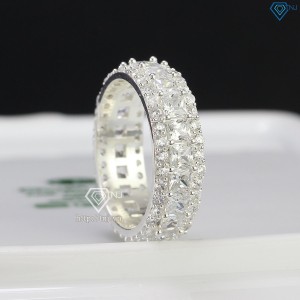 Nhẫn bạc nam bản nhỏ full đính đá đẹp NNA0332 - Trang sức TNJ