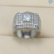 Nhẫn bạc nam xi bạch kim full đá NNA0094-XK - Trang sức TNJ