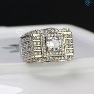Nhẫn bạc nam xi bạch kim full đá NNA0094-XK - Trang sức TNJ