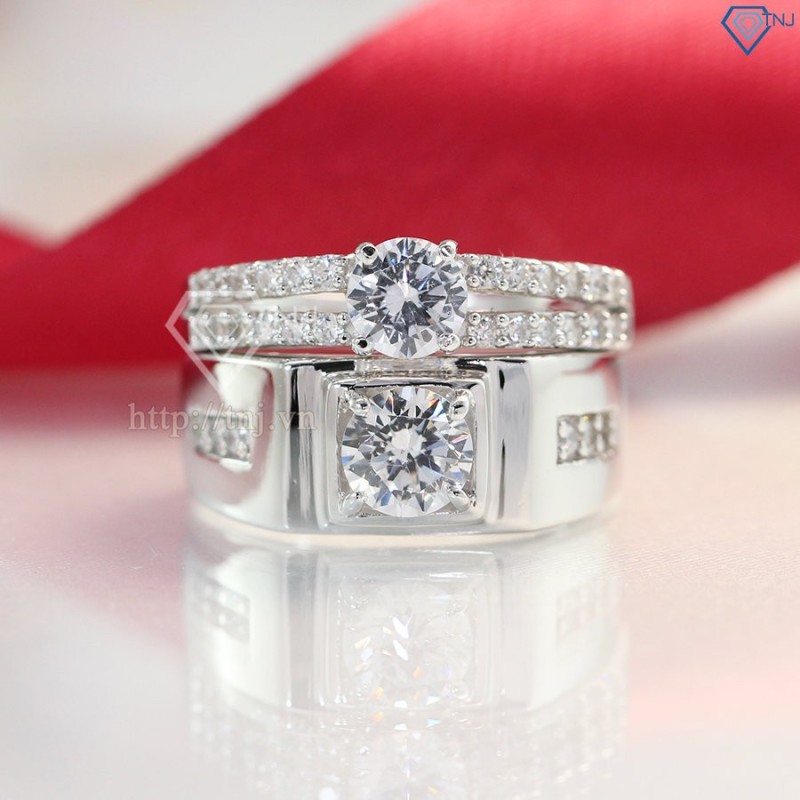 Nhẫn đôi bạc nhẫn cặp bạc đẹp ND0261 - Trang Sức Tnj