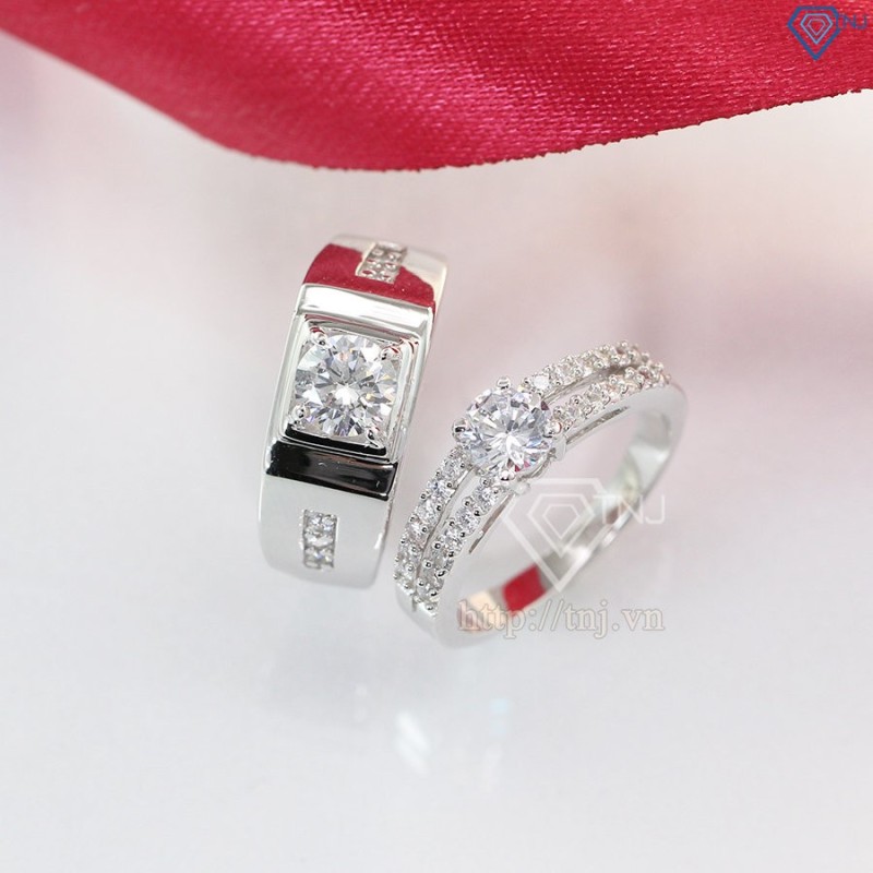 Nhẫn đôi bạc nhẫn cặp bạc đẹp ND0261 - Trang Sức Tnj