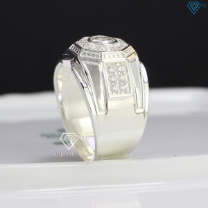 Nhẫn nam bạc mặt hình bát giác NNA0338 - Trang sức TNJ