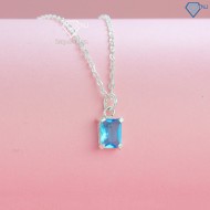 Dây chuyền bạc nữ mặt đá xanh dương DCN0619 - Trang sức TNJ