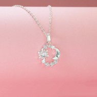 Quà tặng 20 10 cho người yêu dây chuyền bạc nữ mặt trăng sao khắc tên DCN0591