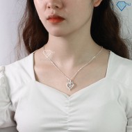 Quà tặng 20 10 cho vợ dây chuyền bạc nữ khắc tên đính đá DCN0543 - Trang sức TNJ