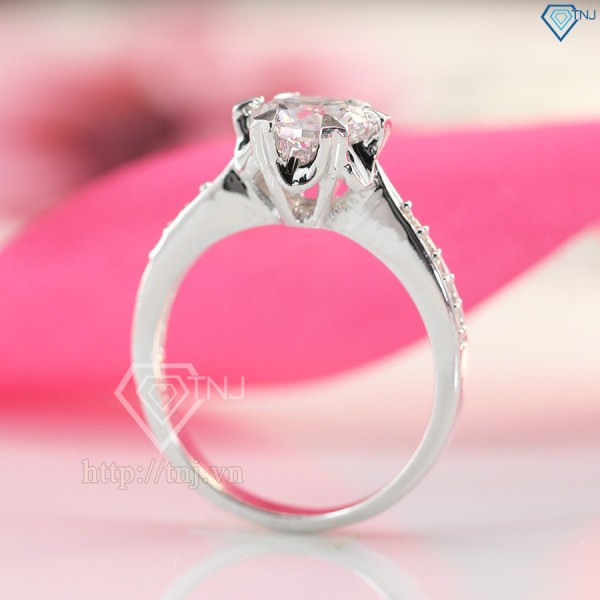 Nhẫn bạc nữ đẹp đính đá sang trọng NN0201- Trang Sức TNJ