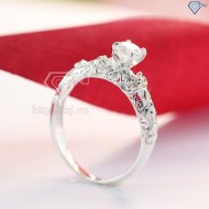 Nhẫn bạc nữ đẹp bông hồng tuyết NN0099 - Trang Sức TNJ