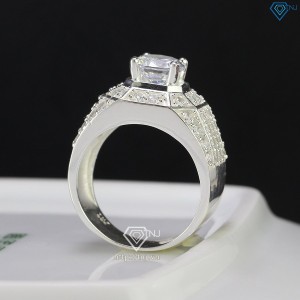Nhẫn nam bạc đính đá trắng cao NNA0347 - Trang sức TNJ