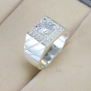 Nhẫn bạc nam đơn giản đẹp NNA0356