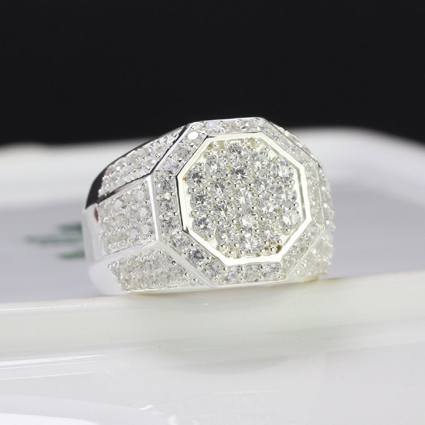 Nhẫn bạc nam mặt đá phong cách NNA0357