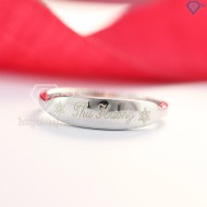 Nhẫn bạc nữ trơn đơn giản NN0222 - Trang sức TNJ