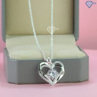 Dây chuyền bạc nữ khắc tên hình trái tim DCN0620 - Trang sức TNJ