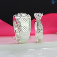 Nhẫn đôi bạc nhẫn cặp bạc tình nhân ND0486 - Trang Sức TNJ