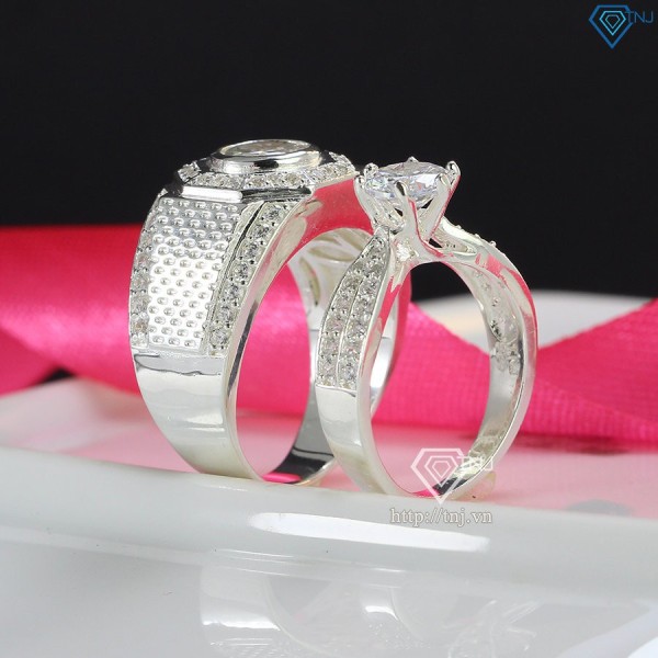 Nhẫn đôi bạc nhẫn cặp bạc tình nhân ND0486 - Trang Sức TNJ