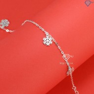 Lắc chân bạc nữ hình bông tuyết đẹp LCN0095 - Trang sức TNJ