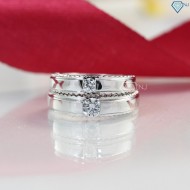 Nhẫn đôi bạc nhẫn cặp bạc đơn giản ND0305 - Trang sức TNJ
