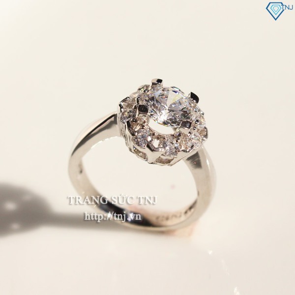 Nhẫn bạc nữ đẹp đính đá sang trọng NN0200 - Trang Sức TNJ