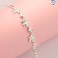 Quà noel cho người yêu lắc tay bạc nữ hình cỏ 4 lá may mắn LTN0173 - Trang Sức TNJ